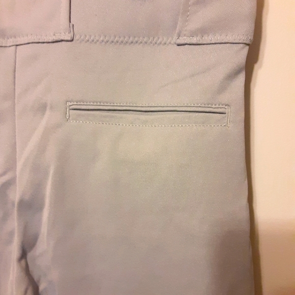 A STAR BASEBALL/SOFTBALL PANTS GREY BELT LOOP ELASTIC STRETCH ADULT LARGE  NWT. - Picture 8 of 12